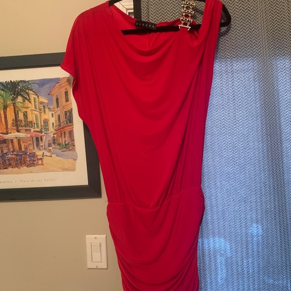 Sabora HollyWood Style Shoulder Chain Short Dress - Picture 1 of 5